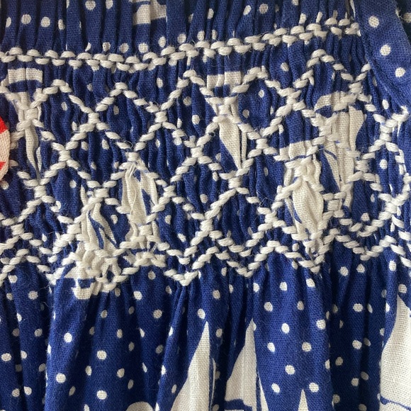 Healthtex vintage Blue and White Sailboat Kids Dress - Picture 8 of 11